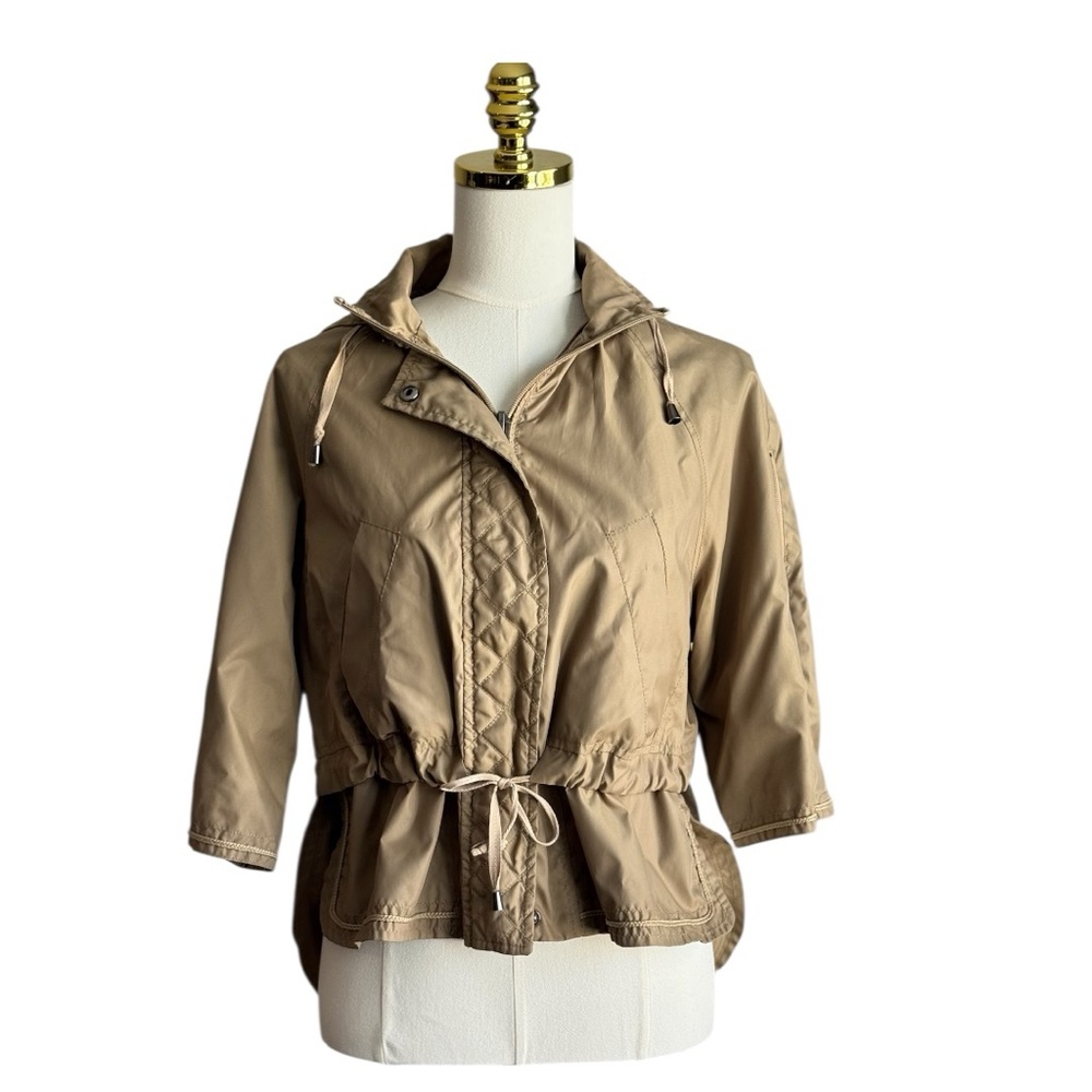 BDG Urban Out Fitters Women’s Tan Nylon Cropped Anorak Jacket Size XS-P